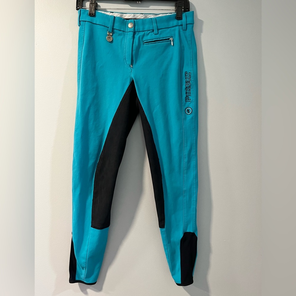 Turquoise Full Seat Pikeur Breeches Size 28
